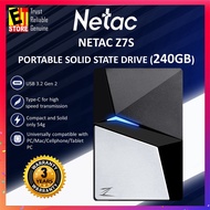 NETAC Z7S PORTABLE SOLID STATE DRIVE (240GB/480GB)