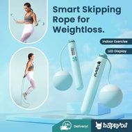 2 in 1 Quality Digital Skipping Rope with Weight Ball Jumping Rope for Fitness Workout by Hoppybit