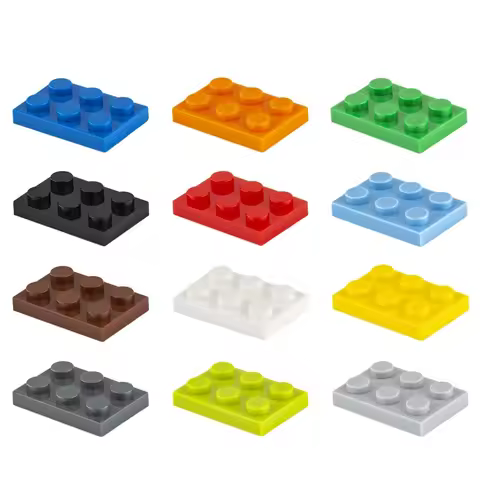 MOC Building Blocks Small Particle Accessories 2x3 Basic Board 510 Compatible with Lego 3021