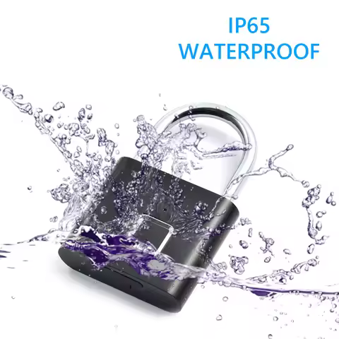 1/2Pcs Waterproof Smart Fingerprint Door Lock 0.5sec Unlock Anti-theft USB Rechargeable Security Pad