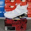 LeBron Soldier James Warrior 11 Platinum Wear-Resistant Actual Combat Basketball Shoes 897645-101