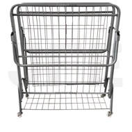 【JFE】 READY STOCK 3V BF900FSVM SINGLE FOLDABLE ROLLER METAL BED FRAME HEAVY DUTY IRON BED KATIL BUJA