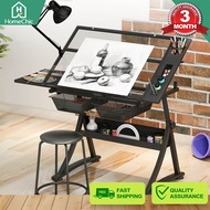 Adjustable Art & Drafting Table with Tilt-Top – Suitable for Painting Drawing and Drafting