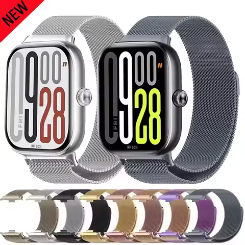 Original Magnetic Milanese Loop Strap for Xiaomi Mi Band 9 8 Pro Metal Bracelet Wristband for Redmi 