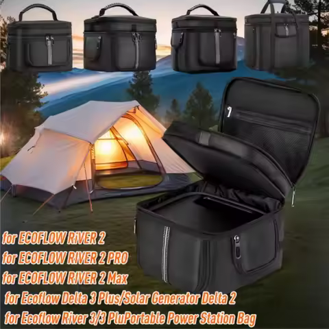 Carrying Case for Ecoflow Delta 3/3 Plus/Solar Generator Delta 2 Portable Power Station Bag for Ef E