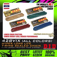 RANTAI DID T-RING SEALED CHAIN 428 VIX 114L,122L,124L,132L RS150R,RAIDER,RS-X,LC135,Y15/Y16ZR,VF3i(B