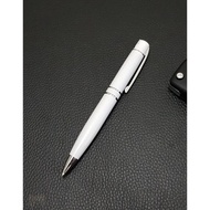 New product [WHITE] Large Office Pen with 2 Lines Iron Ballpoint Pen BP613