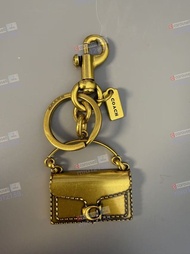 🎁COACH 蔻馳 金色酒神包掛飾 鑰匙扣 包包掛件 禮物Keychain, Bag Charm, Hanging Ornament – Gift