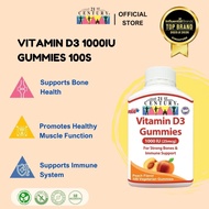 *NEW* 21st Century Vitamin D3 1000iu(25mcg) 100 Gummies