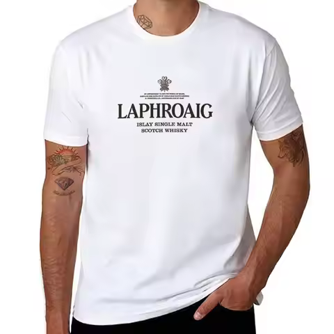 New Laphroaig whiskey T-Shirt oversized t shirt t-shirts man Anime t-shirt t shirts for men pack