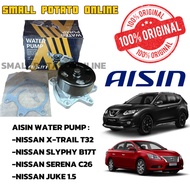 [100% GENUINE]AISIN WATER PUMP NISSAN X-TRAIL 2.0 T32, SLYPHY 1.8 B17T, SERENA C26, JUKE 1.5(WPN117V