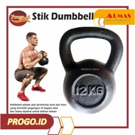 Black Kettlebell Dumbbell 10 Kg 12 Kg Iron For Sports Weight Training
