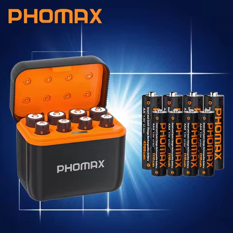 PHOMAX universal 1.5v AAA rechargeable lithium-ion AA battery cylinder lithium-ion battery, with AA 