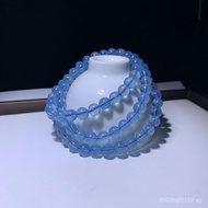 Three Circle Manufacturer Aquamarine Bracelet Deep Blue Aquamarine Wholesale Bracelet DIY Multi-purp