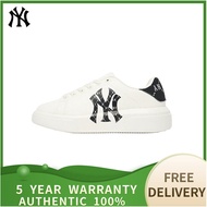 （Genuine Special）MLB Chunky Classic Heel Dia Monogram LOGO Men's and Women's Sneakers Shoe รองเท้าผ้าใบ 3ASXAM82N-50BKS- 5 year warranty
