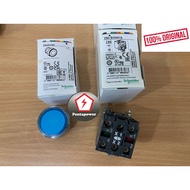 SCHNEIDER XB4BW36M5 ( ZB4BW363 + ZB4BW0M15 ) XB4, Illuminated push button, metal, Blue , Ø22, 230..2