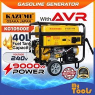 Mytools KAZUMI Gasoline Generator KG10500E 9000W AVR System Recoil Start 4-Stroke Petrol Engine 240V