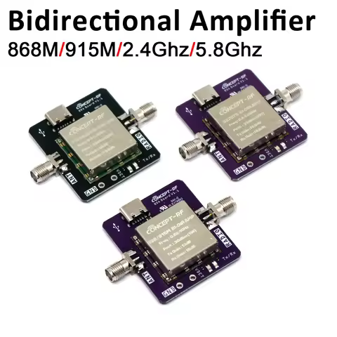 868Mhz 915Mhz 2.4Ghz 5.8Ghz Bidirectional Amplifier 2W RF Signal Booster FOR LORA Helium Miner UAV W