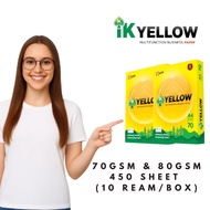 IK YELLOW A4 PAPER 70 GSM & 80 GSM 450'S | PRINTING PAPER | PHOTOCOPY PAPER | OFFICE & SCHOOL SUPPIE