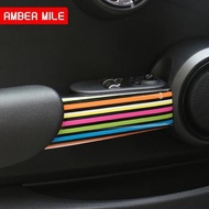 AMBERMILE Crystal Epoxy for Mini Cooper F56 Accessories for Mini F56 JCW Mini F56 Interior Trim Deca