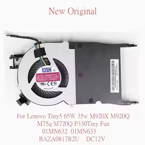 New Original Laptop Cooling Fan For Lenovo Tiny5 65W 35w M920X M920Q M75q M720Q P330Tiny Fan 01MN632