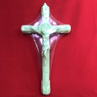 Benedict Hanging Cross 35cm Christian Catholic Phosphor Corpus Our Lady Jesus Church Spiritual Objec