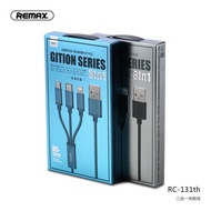 Remax RC-131TH-Type C-Micro Usb 3-Head Charging Cable