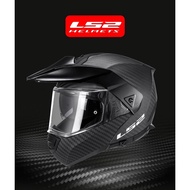 ⭐RM1379/pc⭐LS2 FF903carbon fiber rally helmet flip-up helmet motorcycle helmet off-road motorcycle anti-fog double lens