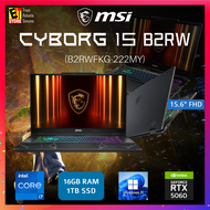 MSI Cyborg 15 B2RWFKG-222MY (Intel Core 7 240H/16GB/1TB SSD/15.6" FHD 144HZ/ NVIDIA TX5060 8GB/4-ZON