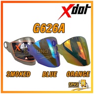 XDOT VISOR G626A / G626 SMOKED CRYSTAL BLUE ORANGE