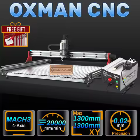 BulkMan3D OXMAN CNC Engraver Mach3 Control 4Axis SFU1610 Ball Screw Dual Rails Industrial Machine fo