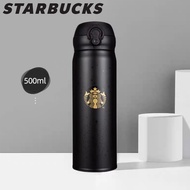 Starbucks Cốc du lịch chống rò rỉ Cốc giữ nhiệt 500ml thép không gỉ cách nhiệt chai nước Coffe Cốc c