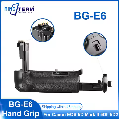 Camera Vertical Battery Grip (Replacement for Canon BG-E6 Grip) For Canon EOS 5D Mark II 5DII 5D2 Wo