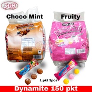 Dynamite Chews Chocolate Chewy Candy With Mint [150pcs]
