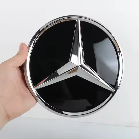 3D 185MM 205MM Front Grille Star Logo Emblem Badge Auto Accessories For Mercedes-Benz C/B/E Class W2