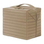 Fold-down Makeup Bag Padded Makeup Pouch Waterproof Fold-down Travel Makeup Bag with Hanging Hook La