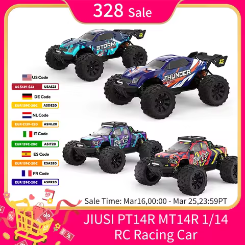 JIUSI PT14R MT14R V3 1/14 RC Racing Car 3S Battery 4WD 80km/h Brushless Motor 2.4G Remote Control Hi