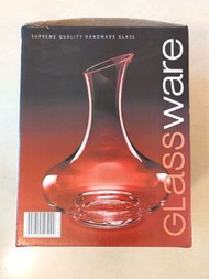 KCI wine decanter 60oz 紅酒 醒酒器Mouth Blown HANDMADE GLASS