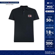 Tommy Hilfiger เสื้อโปโล ผู้ชาย รุ่น MW0MW39836 DW5 - สีน้ำเงิน ทรง Regular