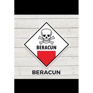 SIGN STICKER (TOXIC) SYMBOL STICKER B3