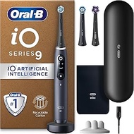 Oral B Electric Toothbrushes For Adults, Oral-B iO9, Gifts For Women/Men, App Connected Handle, 3 To