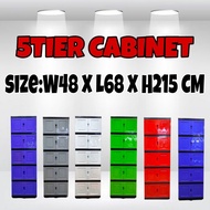 Eagle DiY 5Tier Cabinet Drawer /Almari baju /Storage plastic/Heavy Duty Cabinets