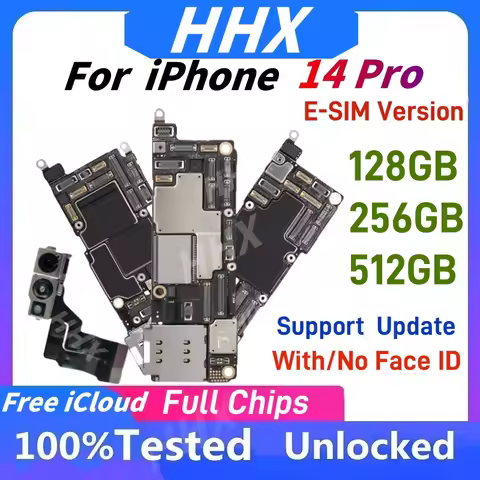 Full Working Mainboard for iPhone 14 Pro 14 Pro Max Motherboard Unlocked Clean iCloud Logic Board Pl