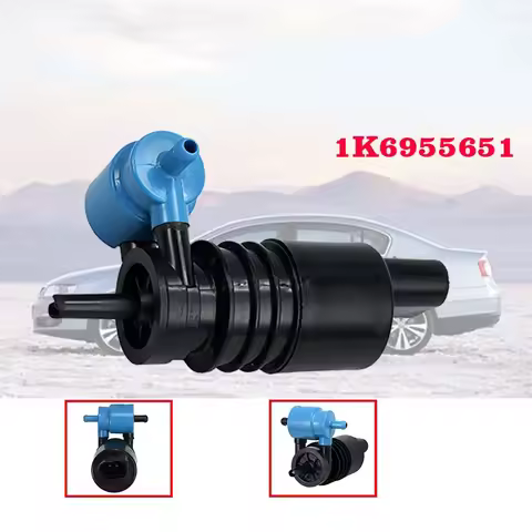 Car Front Windshield Washer Pump 1J6955651 1K6955651 1T0955651A, for Audi A3 A4 A6 Q7 VW Skoda Seat