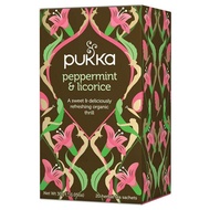 PUKKA Peppermint & Licorice Tea พอกก้า ชา เปปเปอร์มิทท์ (Imported) 1.5g. x 20sachets