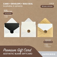 Premium Aesthetic Greeting Card Envelope (amplop + wax seal) Envelopes for Letters