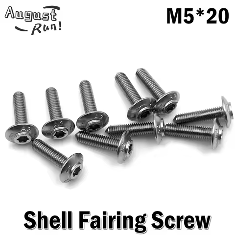 M5*20 Shell Stainless Steel Screws For BMW R1200GS R1250GS ADV R1200RT R1200R S1000RR S1000XR K1600G