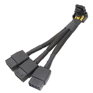 16Pin GPU Cable to 3X8Pin Pcie 16AWG PCIE5.0 12VHPWR 600W 90° Right Angle