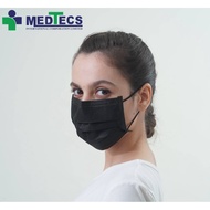 ♟Medtecs Black N88 Surgical Face Mask 3Ply Fda Approved Astm Level 1 Type Iir