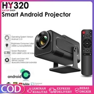 HY320 Smart Projector/LCD TV 220 Lumens Wifi Bluetooth Ultra HD Minimalist and Multifunction 4K 720P